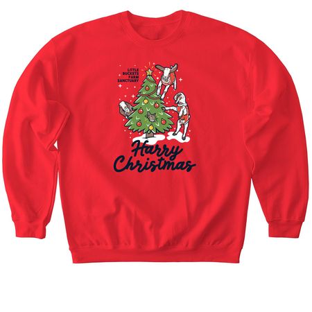 Harry Christmas!, a Red Softstyle Crewneck Sweatshirt