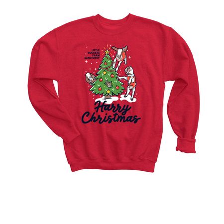 Harry Christmas!, a Red Youth Crewneck Sweatshirt