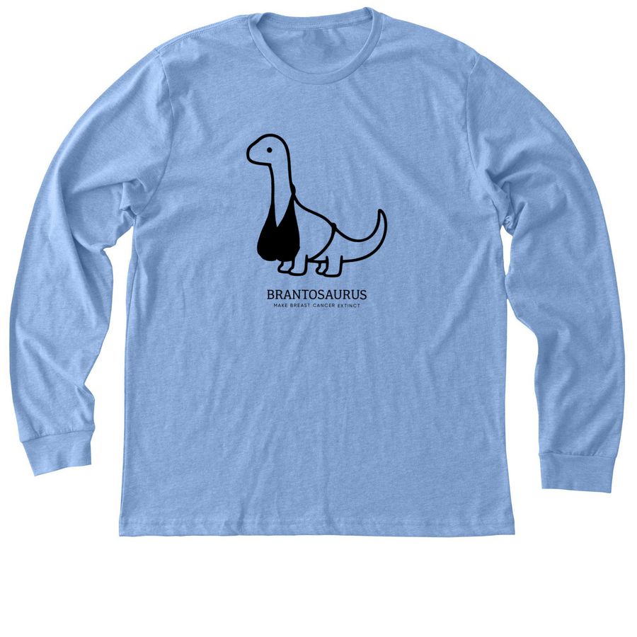BRANTOSAURUS, a Heather Carolina Blue Premium Long Sleeve Tee