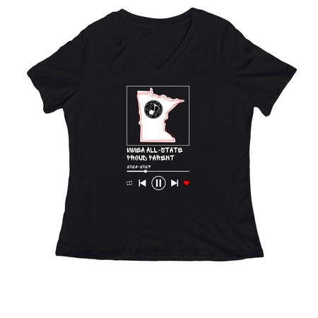 All-State PARENT 2026-27, a Black Women's Relaxed V-Neck Tee
