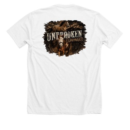 Unbelievable & Unhinged, a Solid White Blend Premium Unisex Tee