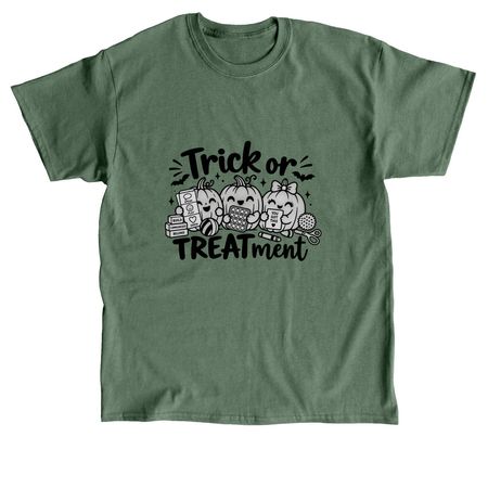 Trick or TREATmeant, a Military Green Classic Unisex Tee