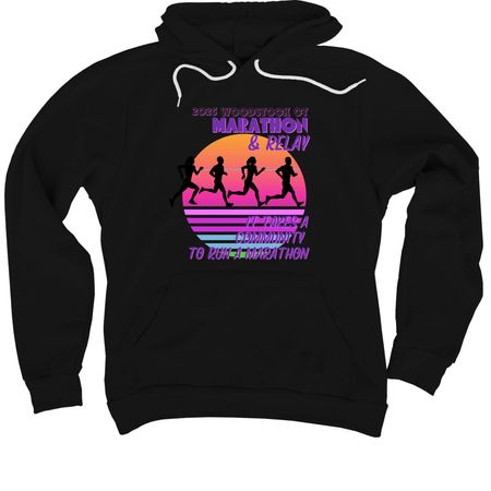 2026 Woodstock CT Marathon & Relay, a Black Premium Pullover Hoodie