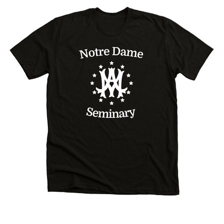 Notre Dame Seminary SAGA Donations, a Solid Black Blend Premium Unisex Tee