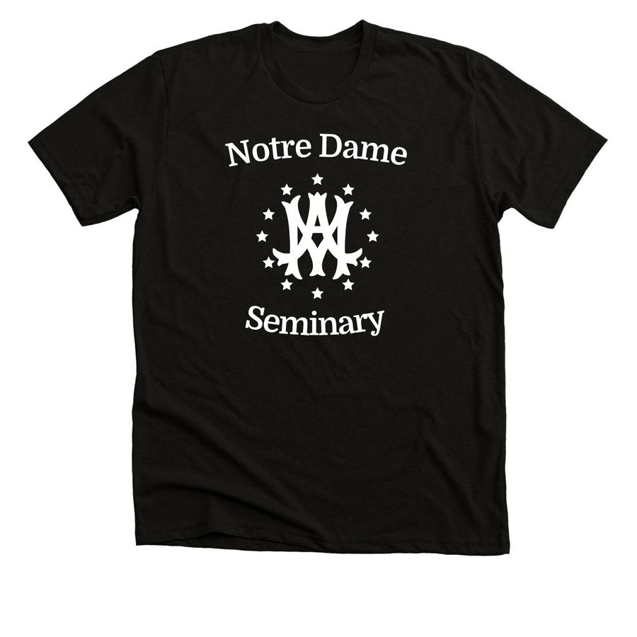 Notre Dame Seminary SAGA Donations, a Solid Black Blend Premium Unisex Tee