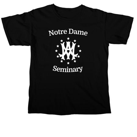 Notre Dame Seminary SAGA Donations, a Black Comfort Colors Unisex Tee