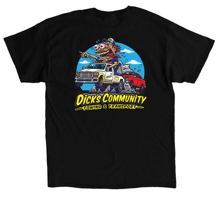 Jimbo Logo, a Black Classic Unisex Tee (back-view)