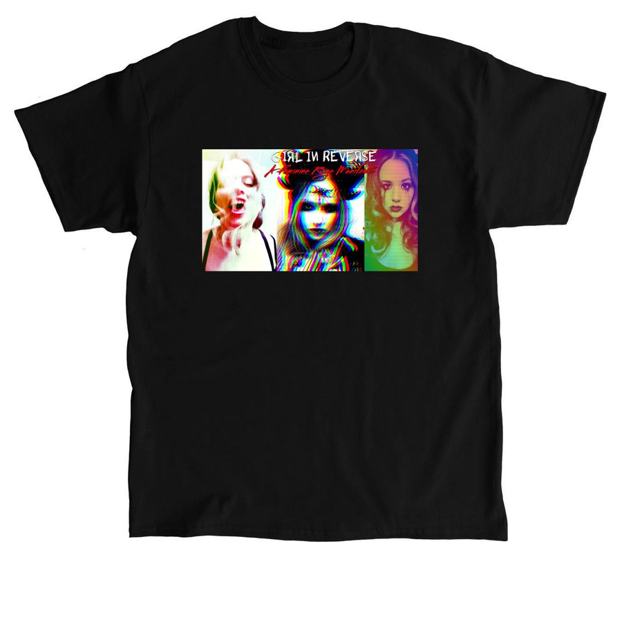 GIRL IN REVERSE MERCH, a Black Classic Unisex Tee