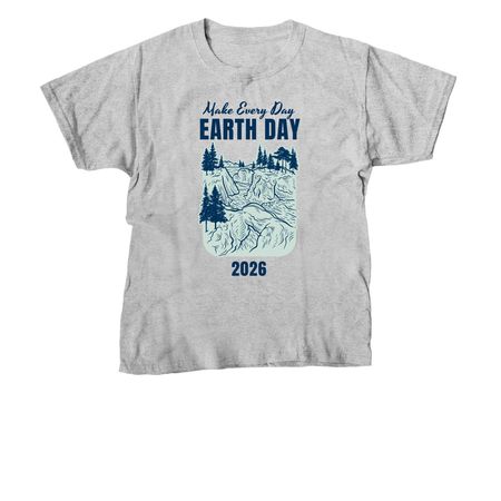 Earth Day 2026, a Sport Grey Youth Unisex Tee