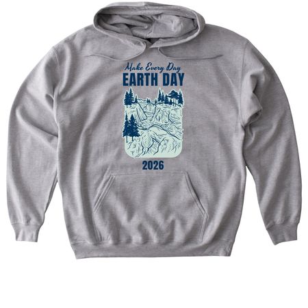 Earth Day 2026, a Sport Grey Gildan Softstyle Pullover Hoodie