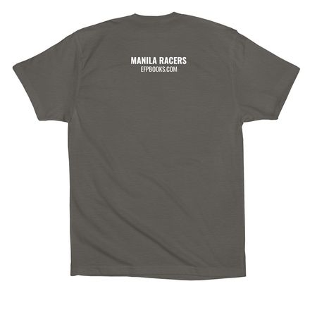 Manila Racers Collection?&nbsp;, a Asphalt Premium Cotton Tee (back-view)