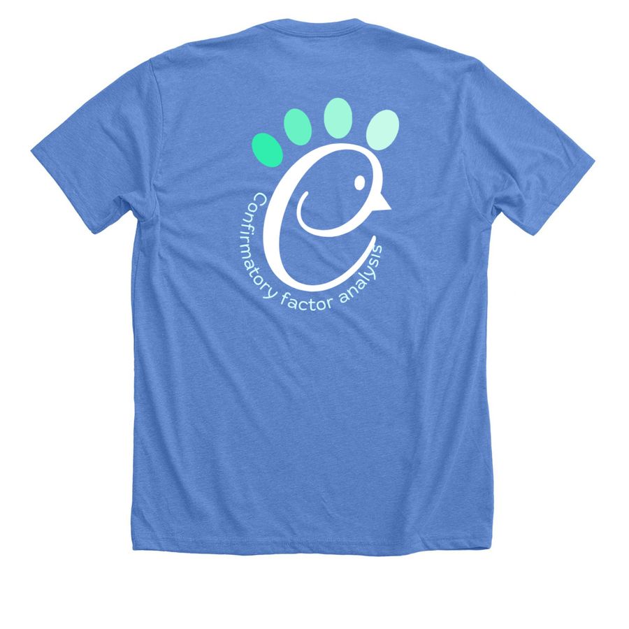 What's The T Type 2, a Heather Columbia Blue Premium Unisex Tee (back-view)