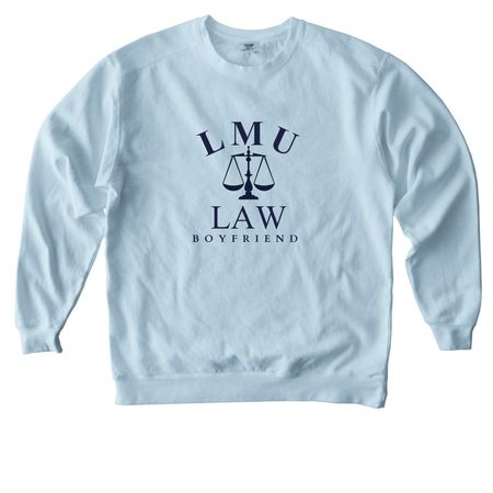 LMU DSOL Boyfriend Hoodies/Sweatshirts, a Chambray Comfort Colors Crewneck Sweatshirt