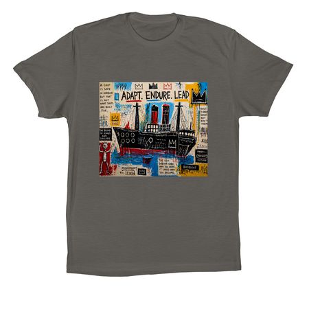 NAVIGATE, a Asphalt Premium Cotton Tee