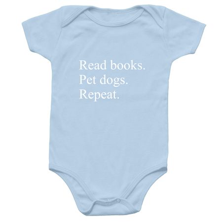 For the Love of Reading for Littles, a Light Blue Infant Onesie