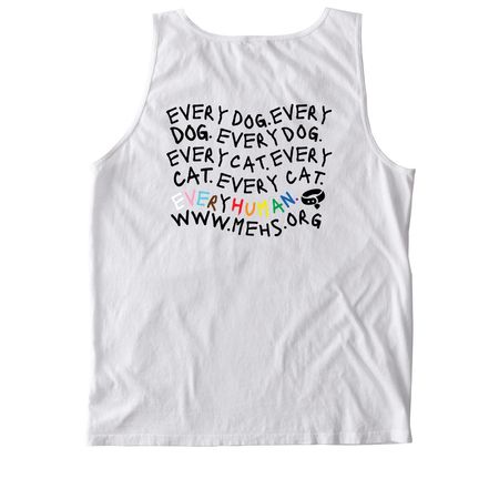 Pride 2024 - Every Pet & Person. Period., a White Comfort Colors Tank Top (back-view)