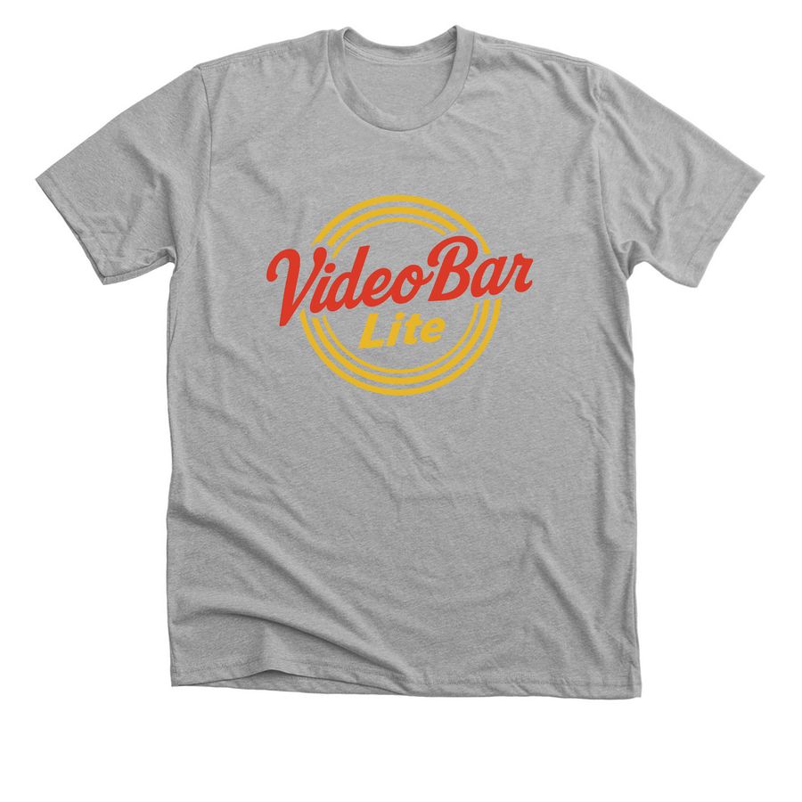 VideoBar Lite!, a Athletic Heather Premium Unisex Tee