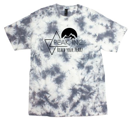 PEAK, a Grey Crystal Tie Dye Tee