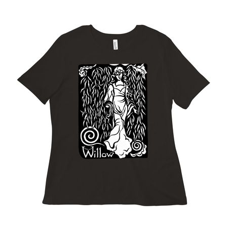 Martha Kelly Willow, a Black Women?s Relaxed Cotton Tee