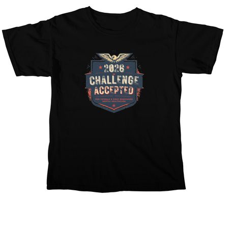 Challenge Accepted 2026, a Black Comfort Colors Unisex Tee