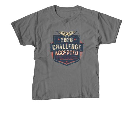 Challenge Accepted 2026, a Charcoal Youth Unisex Tee