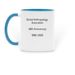 Dental Anthropology Association, a Light Blue Two-Tone Ceramic Mug (back-view)