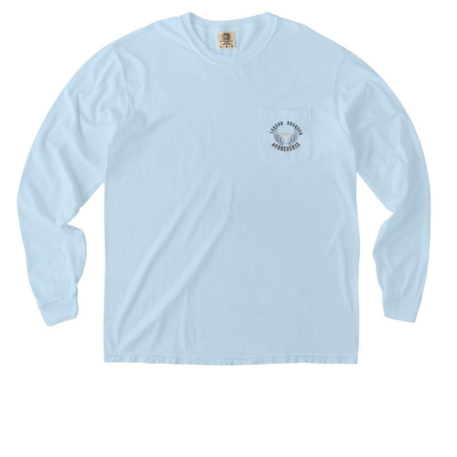The Comfort Color Forever 13 Collection, a Chambray Comfort Colors Long Sleeve Pocket Tee