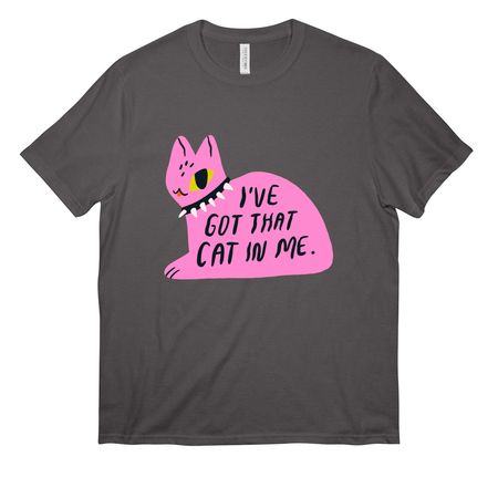 I've Got That Cat In Me, a Grey Steel All-American Unisex Tee