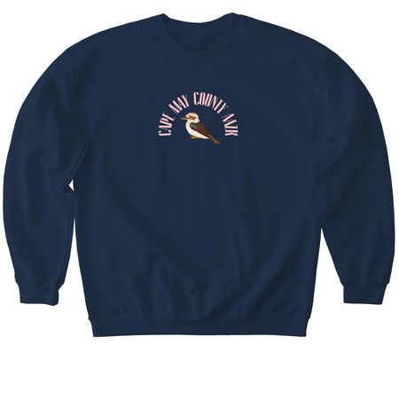 Cape May County AAZK 2026 LOL Kookaburra, a Navy Softstyle Crewneck Sweatshirt