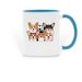 Michigan Corgi Club Mug, a Light Blue Two-Tone Ceramic Mug