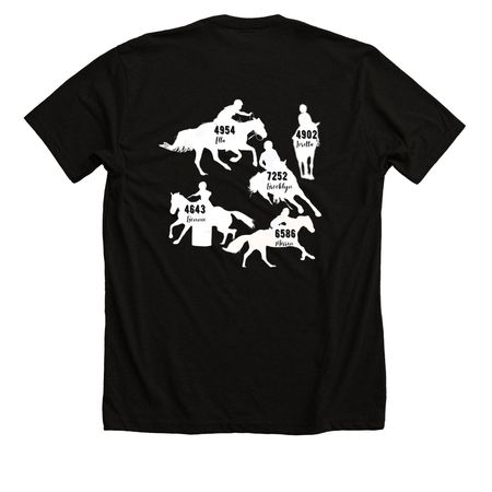 Rebrand 25-26 Rodeo Team T-w, a Solid Black Blend Premium Unisex Tee (back-view)