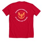 SOAR TOGETHER, a Solid Red Blend Premium Unisex Tee (back-view)