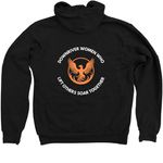 SOAR TOGETHER, a Black Zip Up Hoodie (back-view)