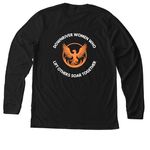 SOAR TOGETHER, a Solid Black Blend Premium Long Sleeve Tee (back-view)
