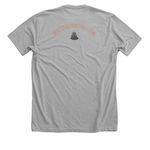 Phlebotomy merch, a Athletic Heather Premium Unisex Tee (back-view)