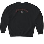 Phlebotomy merch, a Black Softstyle Crewneck Sweatshirt (back-view)