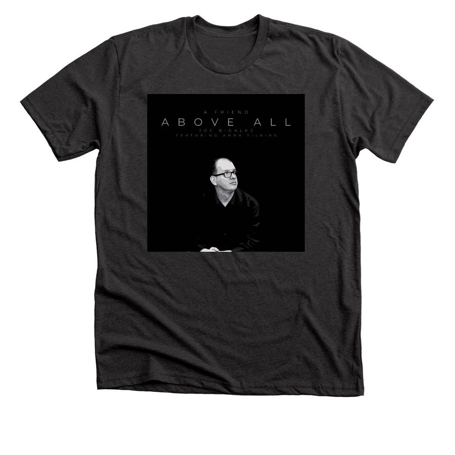 A Friend Above All - Official Merch&nbsp;, a Dark Grey Heather Premium Unisex Tee