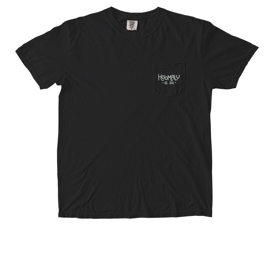 Fish Pocket Tee, a Black Comfort Colors Pocket Tee