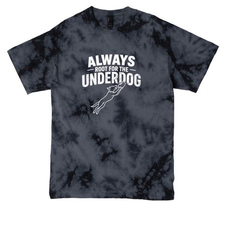 Root for the Underdogs!, a Black Crystal Tie Dye Tee