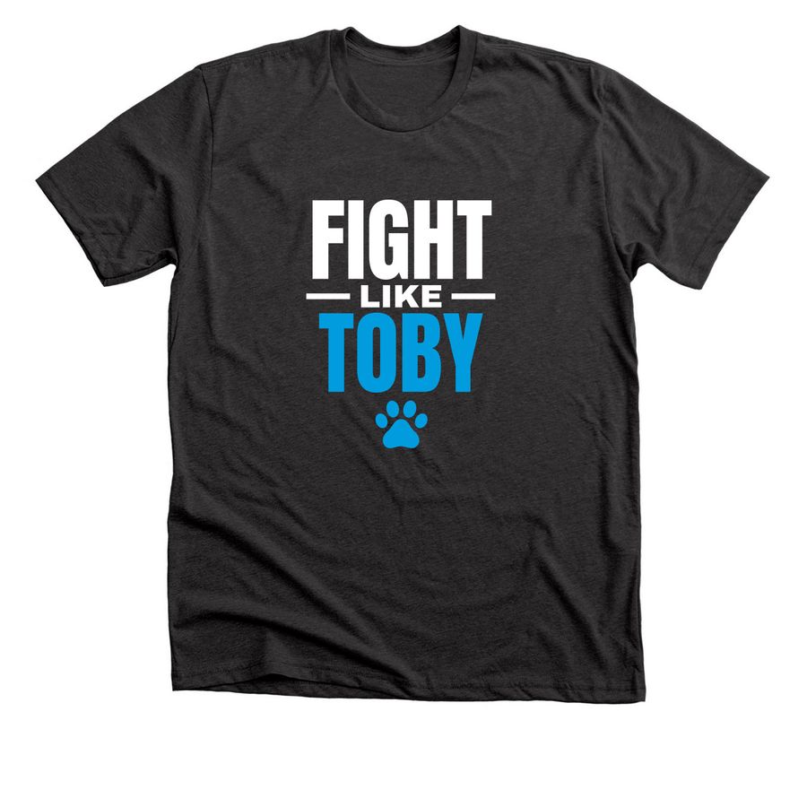 Toby Fundraiser, a Dark Grey Heather Premium Unisex Tee