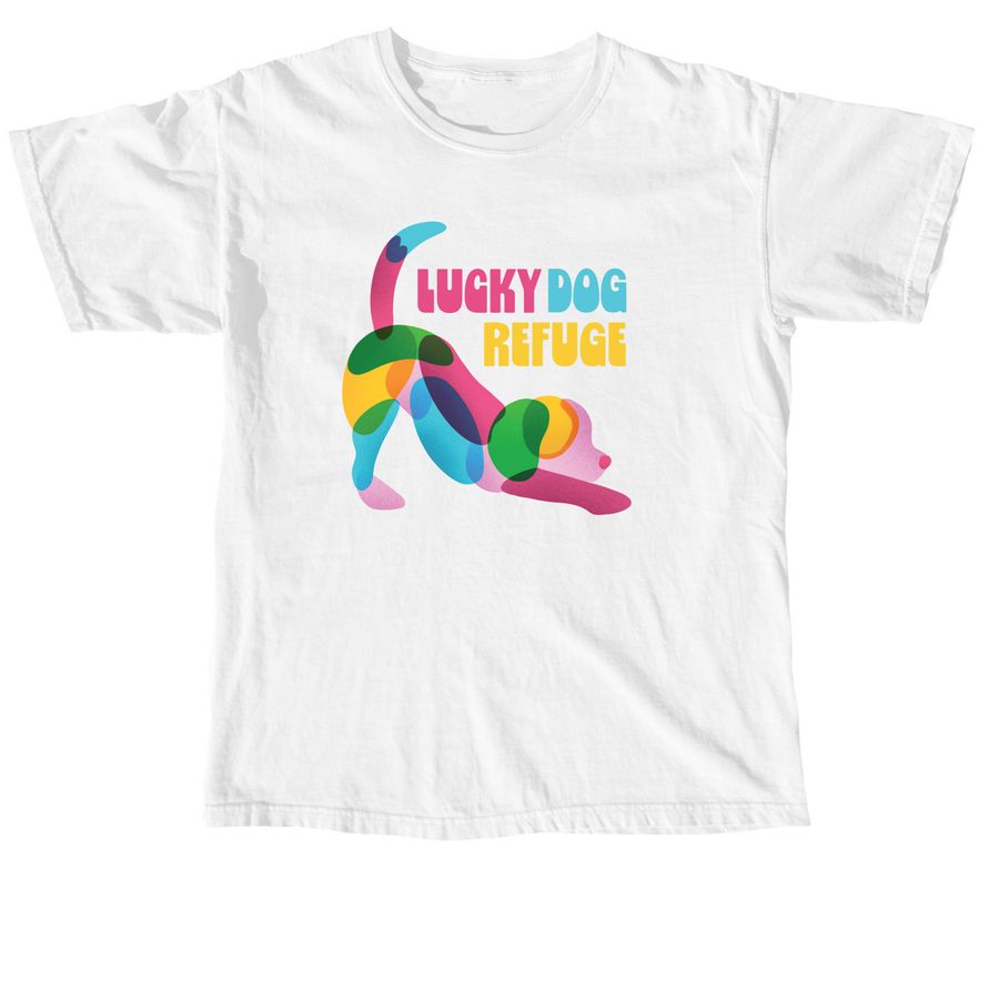 SunCatcher Lucky Dog, a White Comfort Colors Unisex Tee