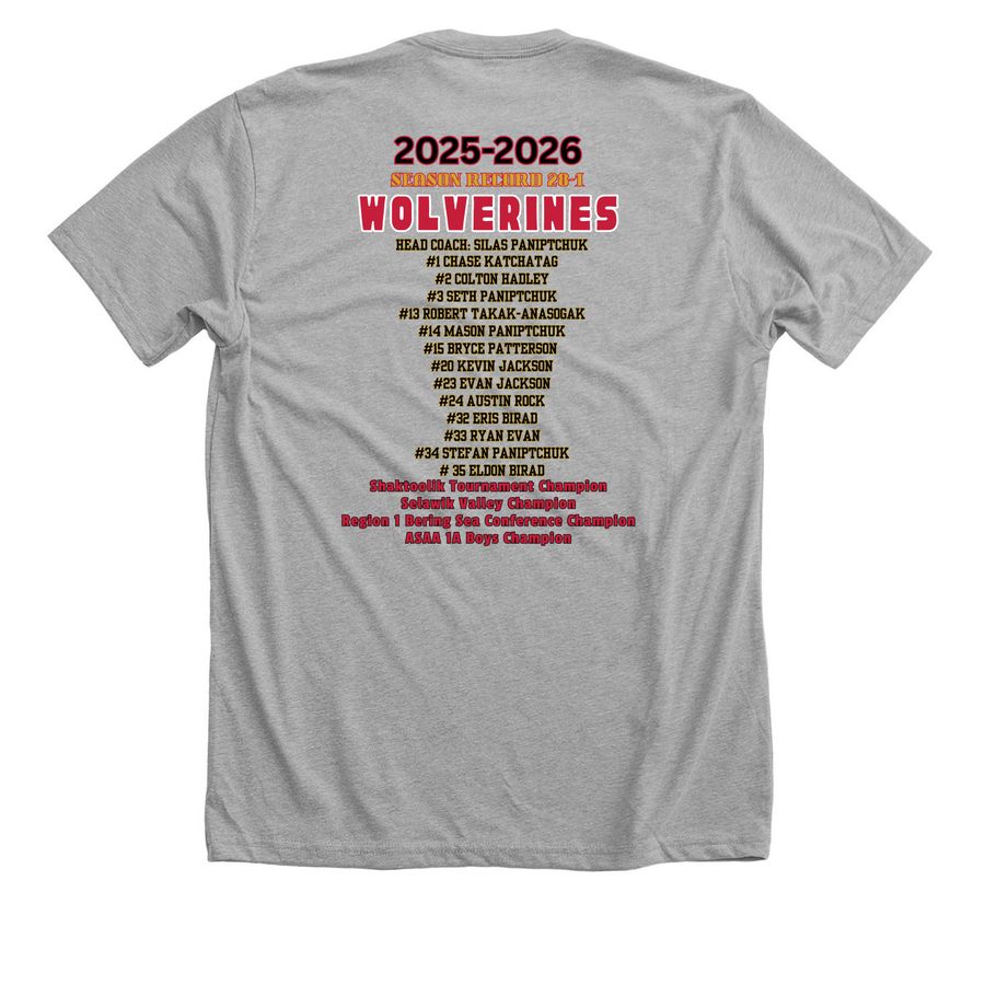 Shaktoolik Back to Back Gray, a Athletic Heather Premium Unisex Tee (back-view)