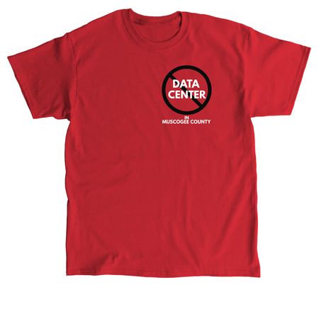 Stop Hyperscale Data Centers in Muscogee Co., a Red Classic Unisex Tee