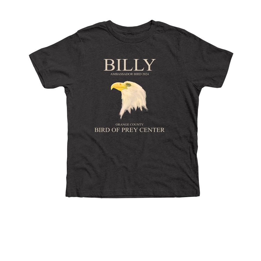 RETIRED - Billy 2024 runner up, Youth, a Dark Grey Heather Premium Youth Tee