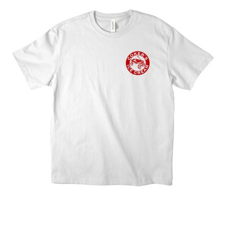 Wagon & Patent, a White Unisex Heavyweight Tee