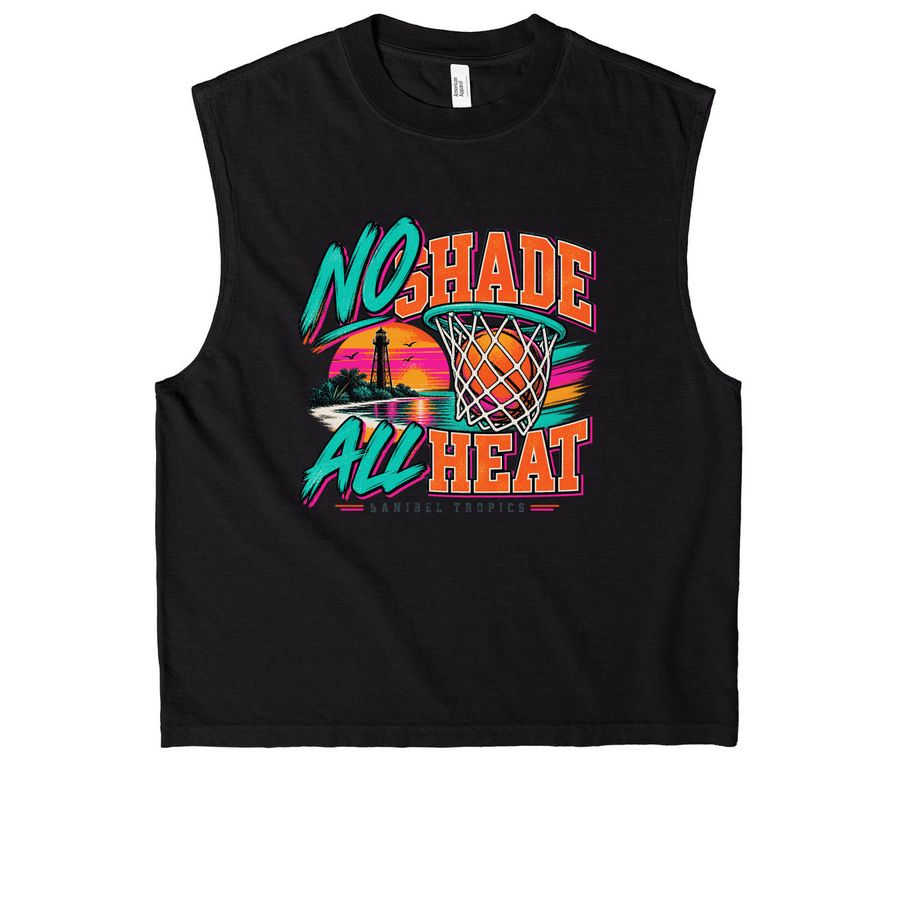 Muscle T, a True Black Heavyweight Garment Dye Muscle Tee