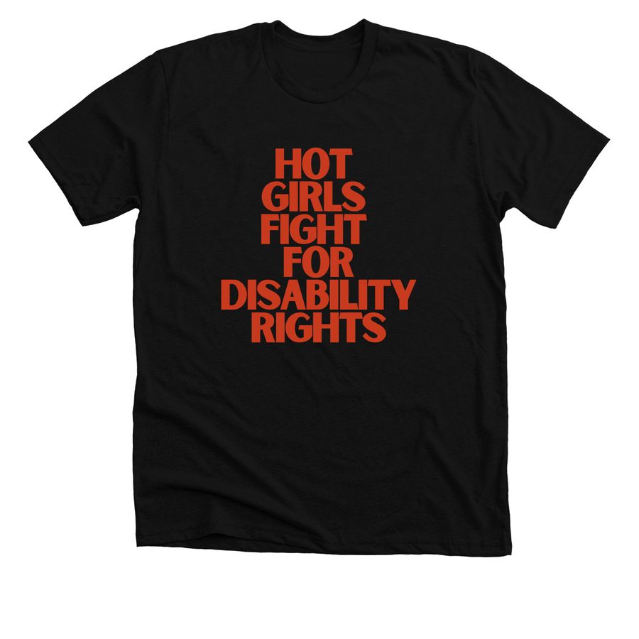 Hot Girls Fight For Disability Rights - WGS, a Solid Black Blend Premium Unisex Tee