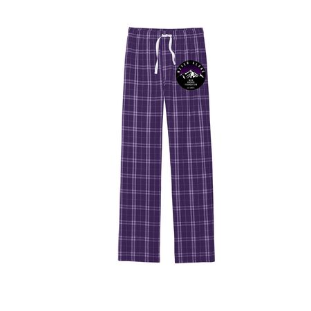 Never Alone Sleep Pants, a Purple/ White Flannel Pajama Pant