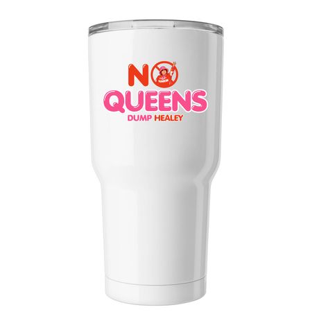 Done with Dunkin', a White Insulated Tumbler
