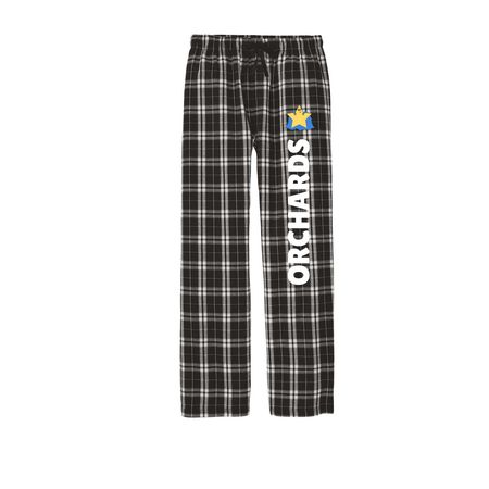 Comfy Cozy Orchards Pants!, a Black Flannel Pajama Pant